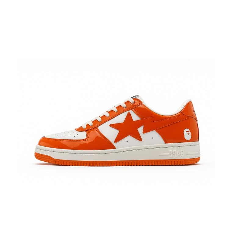 Bape sta patent orange white