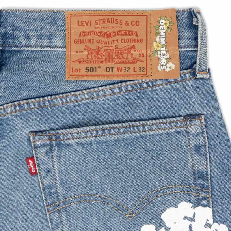 Pronta Entrega - Calça Denim Tears x Levi's Cotton Wreath Jean Ligh Wash