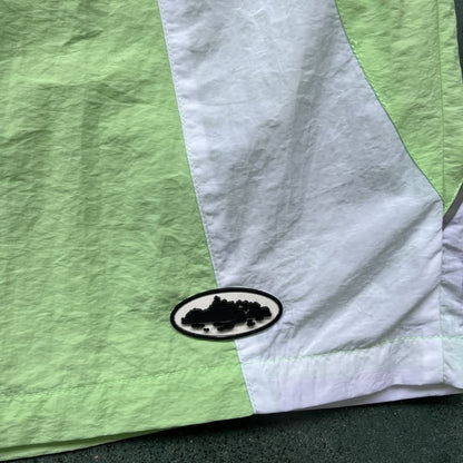 Shorts Corteiz Verde Claro Branco
