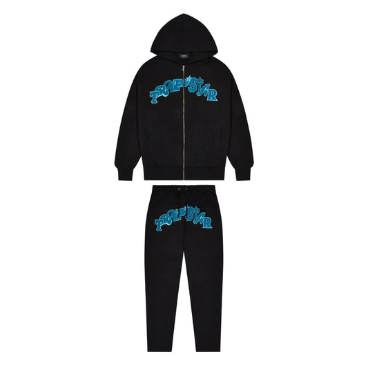 Conjunto Trapstar Wildcard Chenille BlueBlack