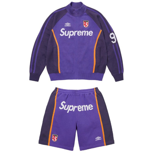 Conjunto Supreme x Umbro Zip Up Purple