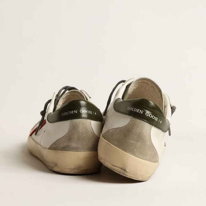 Golden Goose Super-Star White Red