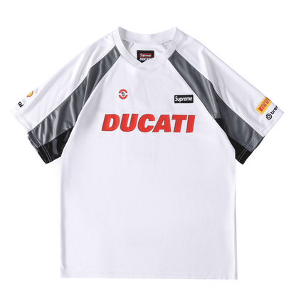 Camiseta Supreme x Ducati Soccer Jersey Branca