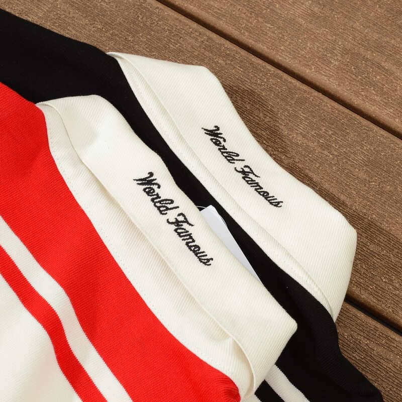 Camiseta Supreme x Nike Stripe Rugby Preta/Branca