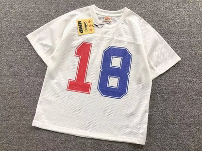 Pronta Entrega - Camiseta Corteiz HMP Mesh Panel Jersey White