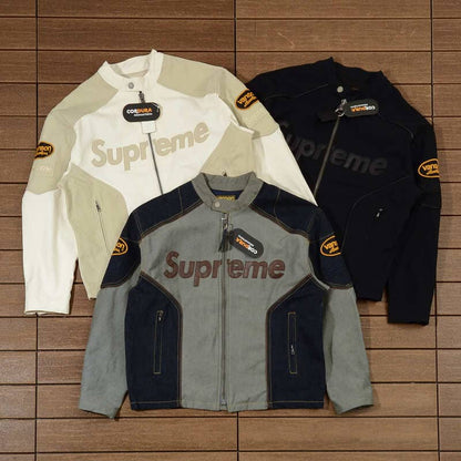 Jaqueta Supreme x Vanson Leathers Cordura Black