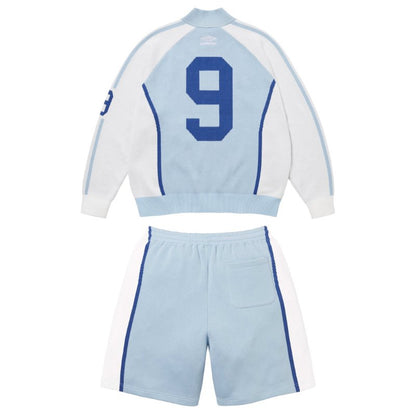 Conjunto Supreme x Umbro Zip Up Light Blue