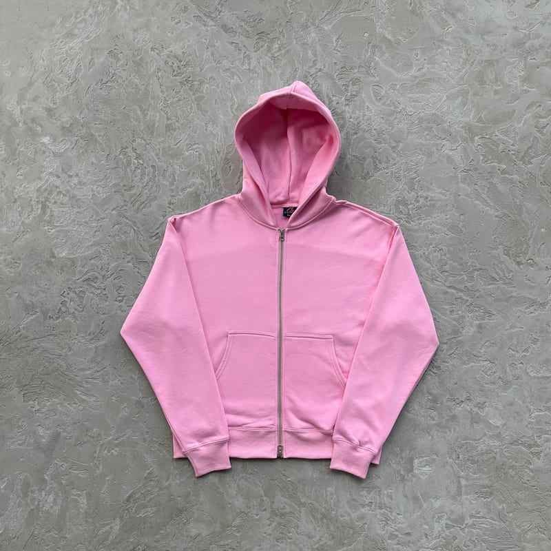 Jaqueta Corteiz Hybrid Knit Alcatraz Rosa