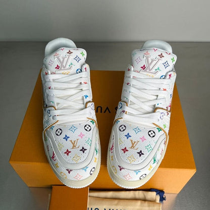 Louis Vuitton LV Trainer x Takashi  Murakami White