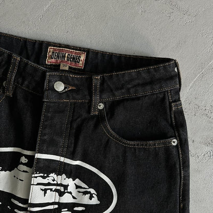 Pronta Entrega - Calça Jeans Corteiz Preto