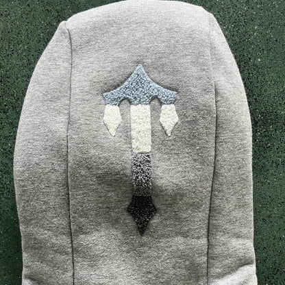 Conjunto Trapstar Chenille Decoded 2.0 Hoodie Grey/Ice Blue