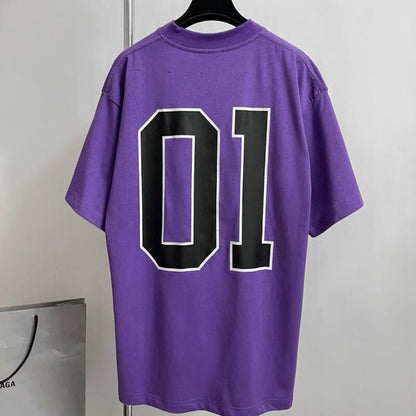 Camiseta Balenciaga Basketball Series Roxo