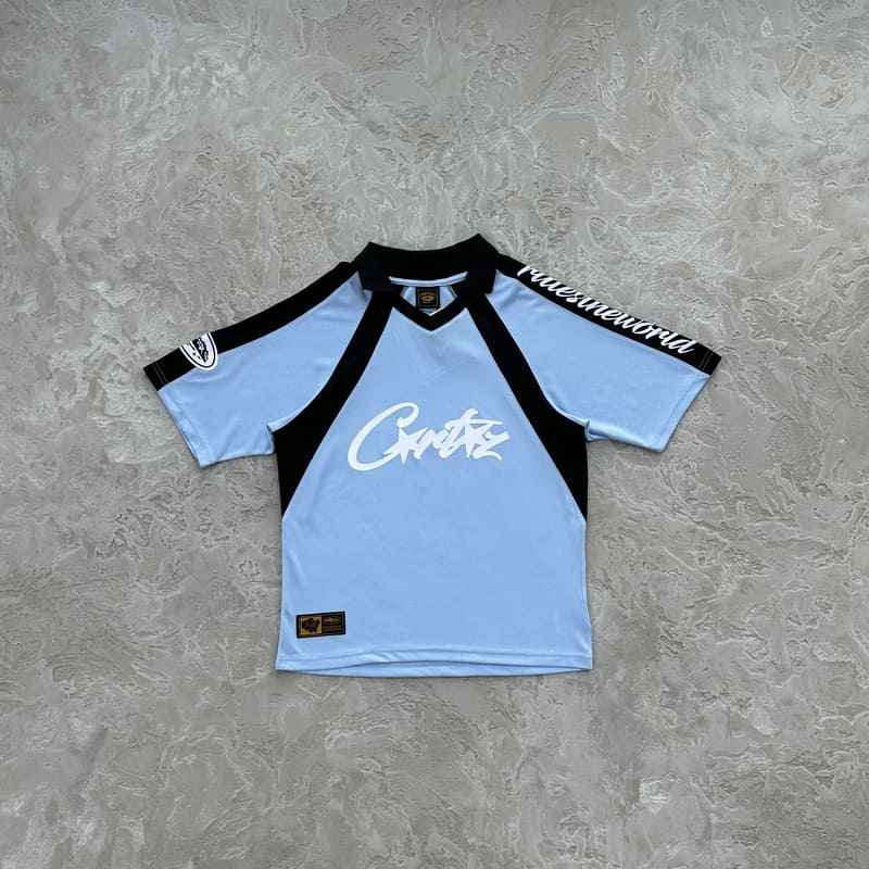 Camiseta Corteiz Alcatraz Football Azul