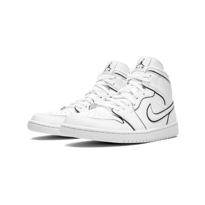 Air Jordan 1 Mid Iridescent Reflective White