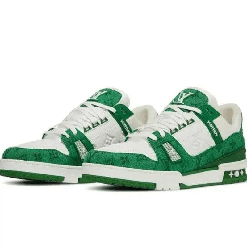 LV Trainer Green Monogram Denim