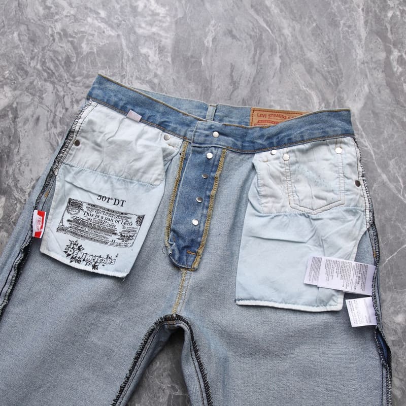 Pronta Entrega - Calça Denim Tears x Levi's Cotton Wreath Jean Ligh Wash