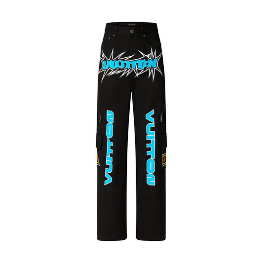 Calça Louis Vuitton Printed Denim