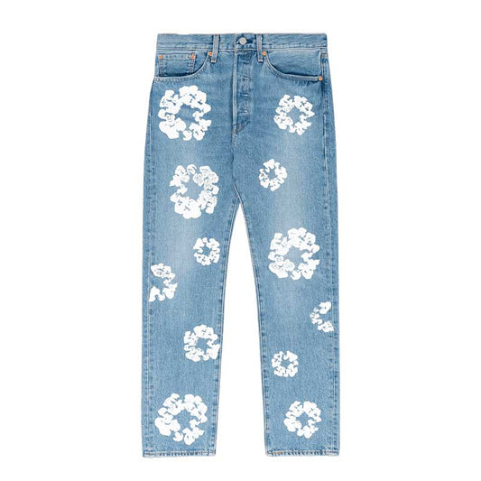 Pronta Entrega - Calça Denim Tears x Levi's Cotton Wreath Jean Ligh Wash