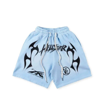 Shorts Moletom Hellstar Sky Blue