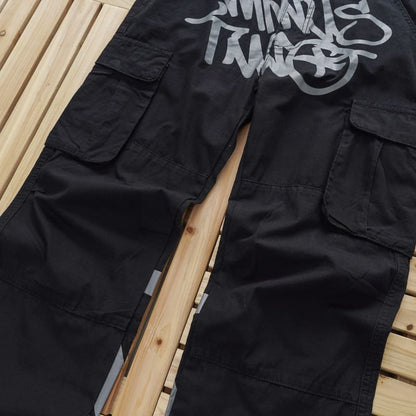 Calça Minus Two Cargo Preto/Cinza