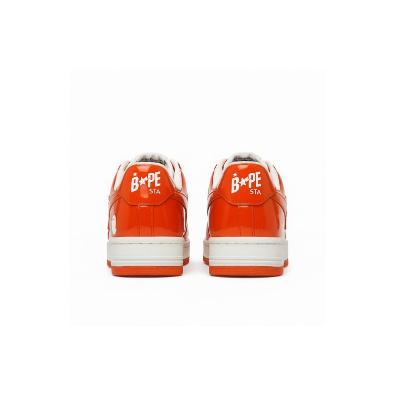 Bape sta patent orange white