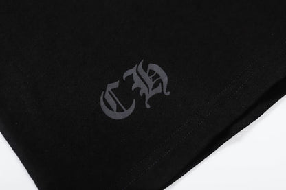 Camiseta Chrome Hearts Triple Cross Logo Preta