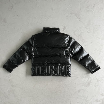 Jaqueta Trapstar Irongate Embossed Puffer Preta