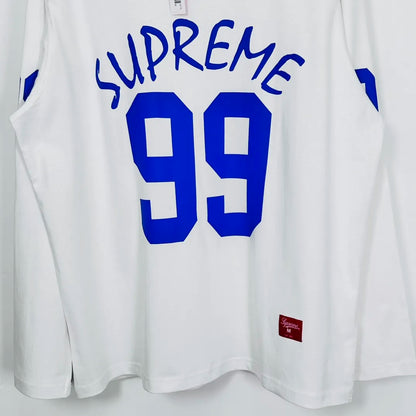 Camiseta Supreme 99 L/S Football Branca