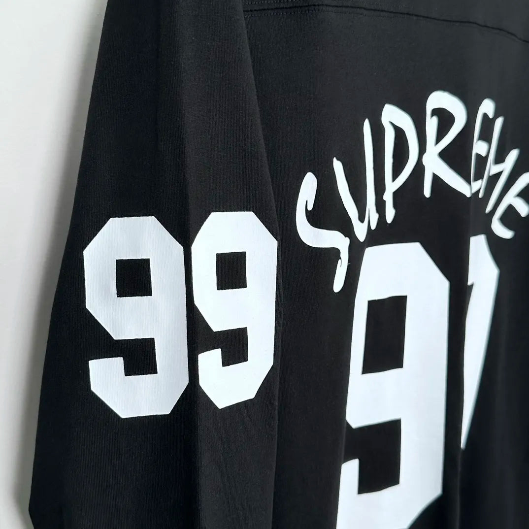 Camiseta Supreme 99 L/S Football Preto
