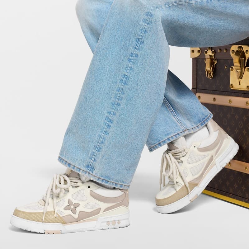 LV Skate Beige White